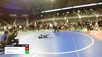 46 lbs Consi Of 8 #2 - Blake Wasserburger, Cwc vs Luka V Muller, Sheridan WC