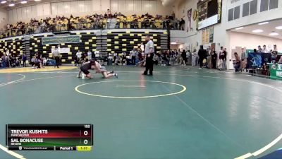 132 lbs Quarterfinal - Trevor Kusmits, MANCHESTER vs Sal Bonacuse, REVERE