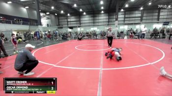60 lbs Round 2 (6 Team) - Oscar Ormond, NORTH CAROLINA WRESTLING FACTORY vs Whitt Cromer, JEFFERSON WRESTLING CLUB