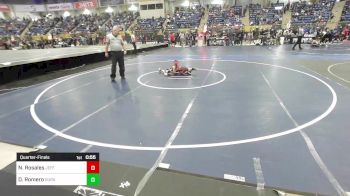 46 lbs Quarterfinal - Nehemiah Rosales, Jefferson Wrestling Club vs Dante Romero, Duran Elite