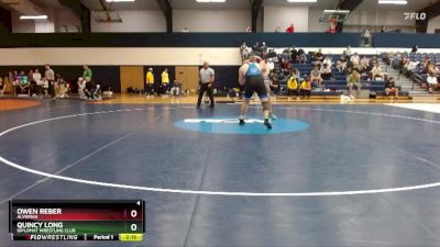 285 lbs Cons. Round 5 - Quincy Long, Diplomat Wrestling Club vs Owen Reber, Alvernia