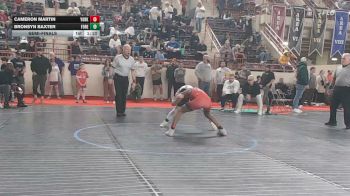 100_B lbs Semifinal - Cameron Martin, York Suburban vs Bronsyn Baxter, Forest Hills