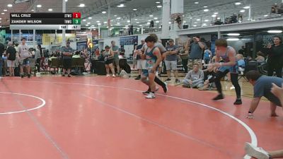 128 lbs Rr Rnd 1 - Will Cruz, Shore Thing Sand - HSC vs Zander Wilson, TNWC Griffin - HSC