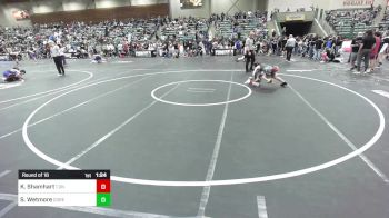 85 lbs Round Of 16 - Kayson Shamhart, 1 On 1 Fight Academy vs Sampson Wetmore, Core Wrestling