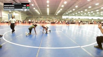 95 lbs Quarterfinal - Mason Myers, POWA vs David Murphy, Warhawks