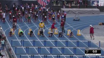 Youth Boys' 100m Hurdles Championship, Semi-Finals 8 - Age 12