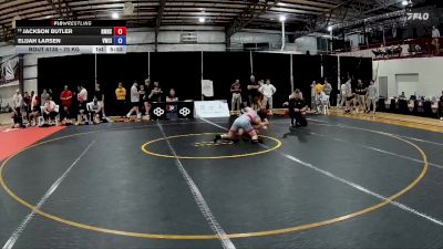 70 kg Cons. Round 3 - Jackson Butler, Bishop McCort High School Wrestling vs Elijah Larsen, Viking Wrestling Club (IA)