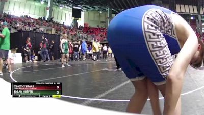 160 lbs Cons. Round 3 - Timothy Fraas, Team Agoge Wrestling Inc vs Rylan Hoefer, O`Neill Leprechaun Wrestling