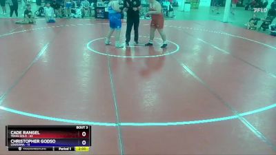 250 lbs Quarterfinals (8 Team) - Cade Rangel, Texas Gold vs Christopher Godso, Louisiana