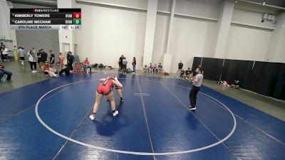 164+ lbs 5th Place Match - Kimberly Towers, Utah vs Caroline Mecham, Utah