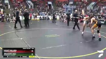 130 lbs Champ. Round 2 - Braydon Hall, Silverback Academy vs Wyatt Billsen, Charlotte Grapplers