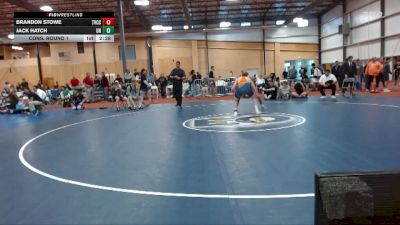 165 lbs Cons. Round 1 - Jack Hatch, Unattached vs Brandon Stowe, Treasure Valley Community College