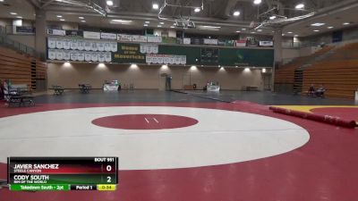 170 lbs Cons. Round 6 - Javier Sanchez, Steele Canyon vs Cody South, Rim Of The World