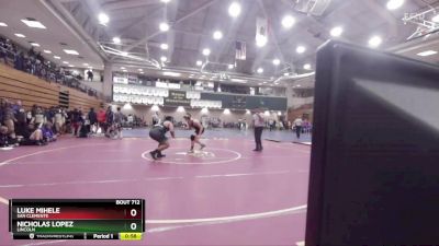 285 lbs Cons. Round 2 - Nicholas Lopez, Lincoln vs Luke Mihele, San Clemente