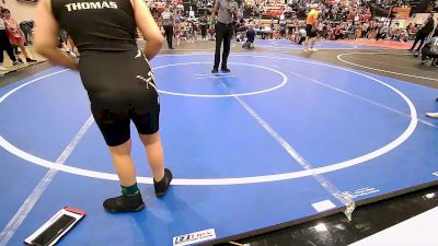 90 lbs Quarterfinal - Zoie Gregory, Tulsa Blue T Panthers vs Adalynn Thomas, Henryetta Knights Wrestling Club