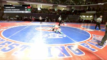 120-1A Champ. Round 1 - Asher Smith, Mt Zion, Carroll vs Hayden Thompson, Gordon Central Hs