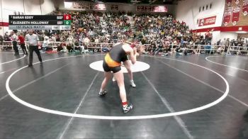 155 lbs 1st Place Match - Sarah Eddy, Rock Springs vs Elizabeth Holloway, Greybull/Riverside