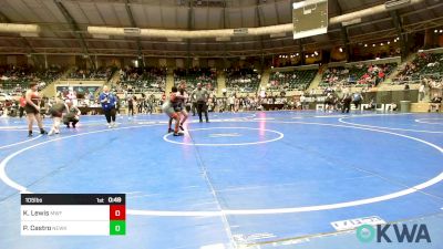 105 lbs Consi Of 8 #1 - Kytrell Lewis, Muskogee Wrestling Federation vs Phoenix Castro, Newkirk Takedown Club