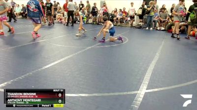 120 lbs Round 4 (8 Team) - Anthony Montegari, Steller Trained vs Thandon Bensink, U2 Upstate Uprising Blue