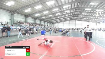 137 lbs Consi Of 4 - Jonathan Olsen, Ortega Middle School vs Cash Rogers, Southwest Hammers