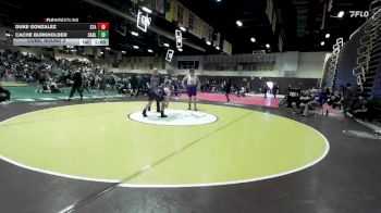 285 lbs Cons. Round 2 - Duke Gonzalez, St. Augustine vs Cache Burkholder, Carlsbad