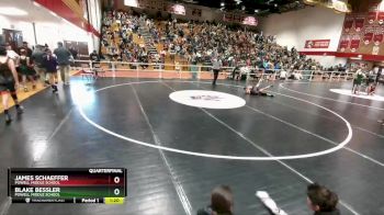 91 lbs Quarterfinal - Blake Bessler, Powell Middle School vs James Schaeffer, Powell Middle School