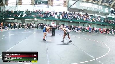 133 lbs Cons. Round 2 - Adan Benavidez, Kent State vs Bryce Shingleton, Michigan State