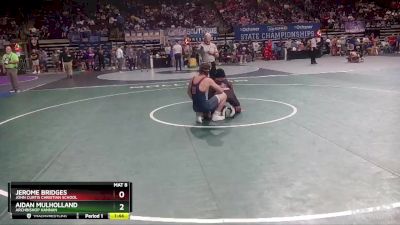 D 3 160 lbs Quarterfinal - Jerome Bridges, John Curtis Christian School vs Aidan Mulholland, Archbishop Hannan