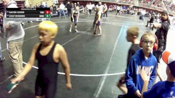 95 lbs Champ. Round 2 - Hayes Hoier, Tekamah Herman Wrestling Club vs Colt Rhoden, Midwest Destroyers Wrestling Club
