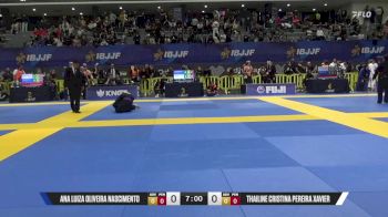 Thailine Cristina Pereira Xavier vs Ana Luiza Oliveira Nascimento 2025 European Jiu-Jitsu IBJJF Championship