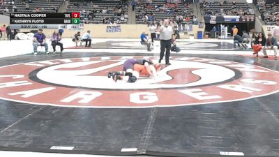 145 lbs 5th Place Match - Nastaja Cooper, Taylor County vs Kathryn Floyd, Bardstown