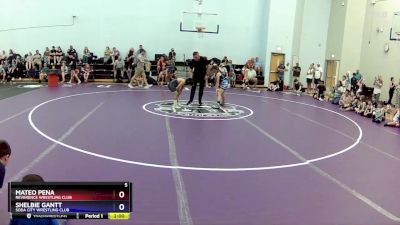 84 lbs Round 1 - Shelbie Gantt, Soda City Wrestling Club vs Mateo Pena, Reverence Wrestling Club