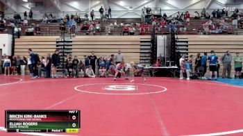 126 lbs Champ. Round 2 - Bricen Kirk-Banks, McCutcheon High School vs Elijah Rogers, South Spencer