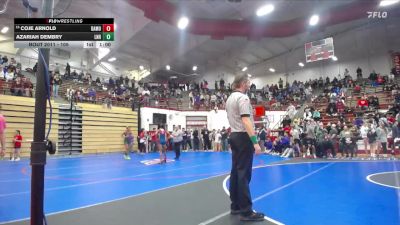 105 lbs Champ. Round 1 - Coje Arnold, Merrillville Pirates vs Azariah Dembry, Lawrence North HS