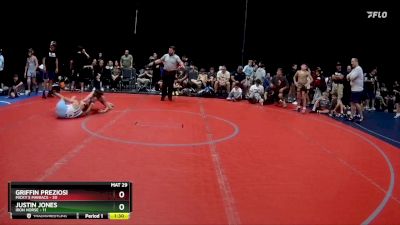 110 lbs Semis (4 Team) - Justin Jones, Iron Horse vs Griffin Preziosi, Micky`s Maniacs