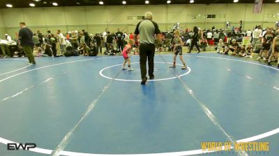 55 lbs Rr Rnd 1 - Christopher Waitkus II, Regulators 9U 1 vs Aspen Shelton, Storm 9U