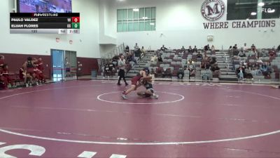 133 lbs Semis & 3rd Wb (16 Team) - Paulo Valdez, Victor Valley vs Elijah Flores, Cerritos