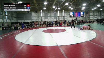 62 kg Cons. Rd Of 16 - Emily Medford, Laker Wrestling Club vs Emma Chacon, Valiant College Preparatory