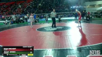 5A 98 lbs Champ. Round 1 - Ryan Hirchert, Nampa vs Rocky Jensen, Madison