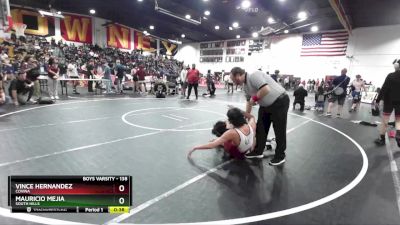 138 lbs Cons. Round 1 - Mauricio Mejia, South Hills vs Vince Hernandez, Covina