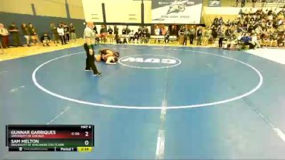 197 lbs 5th Place Match - Gunnar Garriques, University Of Chicago vs Sam Melton, University Of Wisconsin-Eau Claire