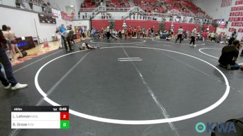 46 lbs Consi Of 8 #1 - Lynx Lehman, Noble Takedown Club vs Bennett Grose, Ponca City Wildcat Wrestling