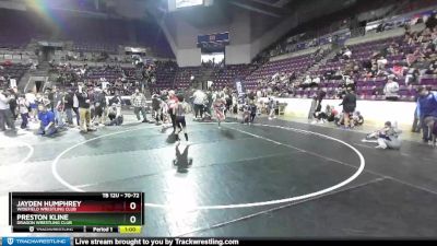 70-72 lbs Round 2 - Preston Kline, Dragon Wrestling Club vs Jayden Humphrey, Widefield Wrestling Club