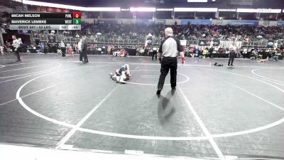 52 lbs Quarterfinal - Micah Melson, Purler vs Maverick Lembke, Westfield Razorbacks