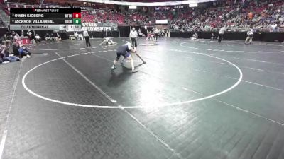 D1-190 lbs Quarterfinal - Owen Sjoberg, Watertown vs Jackson Villarreal, Oak Creek