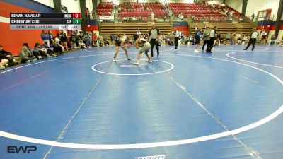 120 lbs 3rd Place - Edwin Navejar, Mcalester HS vs Christian Cue, Sapulpa