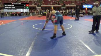 200 lbs Quarterfinal - Brayden Goff, Team Champs vs William Linn, Belgrade Little Guy