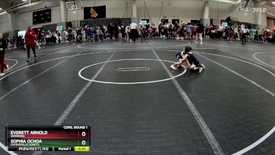 40 lbs Cons. Round 1 - Sophia Ochoa, Catonsville Comets vs Everett Arnold, Warriors