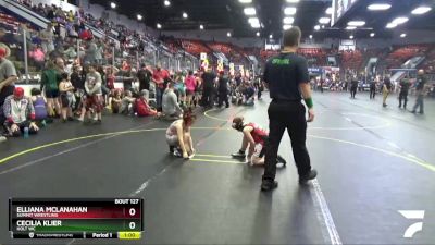 67 lbs Quarterfinal - Elliana McLanahan, Summit Wrestling vs Cecilia Klier, Holt WC