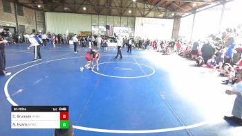 67-70 lbs Consi Of 4 - Cash Brunson, Hilldale Youth Wrestling Club vs Nolan Evans, Hilldale Youth Wrestling Club